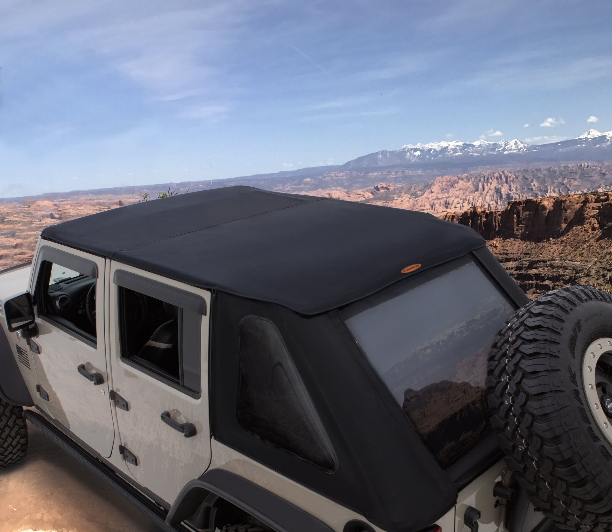Bushwacker 14935 Trail Armor Twill Fast Back Soft Top for 07-18